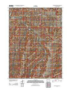 Monument Ridge Wyoming Historical topographic map, 1:24000 scale, 7.5 X 7.5 Minute, Year 2012