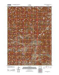Moonshine Peak Wyoming Historical topographic map, 1:24000 scale, 7.5 X 7.5 Minute, Year 2012