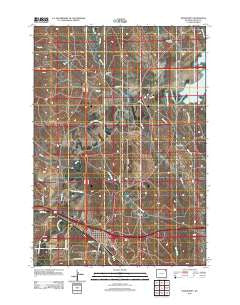 Moorcroft Wyoming Historical topographic map, 1:24000 scale, 7.5 X 7.5 Minute, Year 2012
