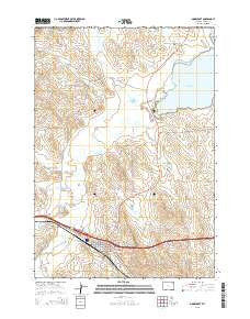 Moorcroft Wyoming Current topographic map, 1:24000 scale, 7.5 X 7.5 Minute, Year 2015