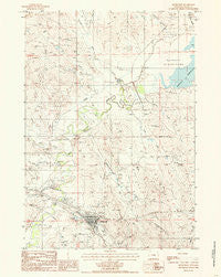 Moorcroft Wyoming Historical topographic map, 1:24000 scale, 7.5 X 7.5 Minute, Year 1984