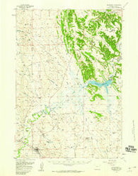 Moorcroft Wyoming Historical topographic map, 1:62500 scale, 15 X 15 Minute, Year 1957