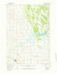 Moorcroft Wyoming Historical topographic map, 1:62500 scale, 15 X 15 Minute, Year 1957