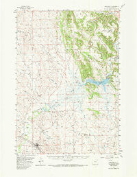 Moorcroft Wyoming Historical topographic map, 1:62500 scale, 15 X 15 Minute, Year 1957