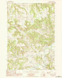 Moore Hill Wyoming Historical topographic map, 1:24000 scale, 7.5 X 7.5 Minute, Year 1984