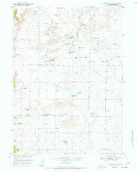 Moore Spring Wyoming Historical topographic map, 1:24000 scale, 7.5 X 7.5 Minute, Year 1951