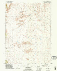 Moore Spring Wyoming Historical topographic map, 1:24000 scale, 7.5 X 7.5 Minute, Year 1990