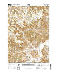 Moore Hill Wyoming Current topographic map, 1:24000 scale, 7.5 X 7.5 Minute, Year 2015