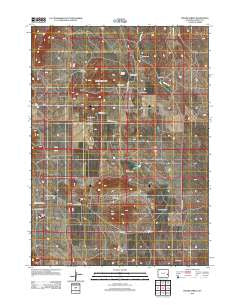 Moore Spring Wyoming Historical topographic map, 1:24000 scale, 7.5 X 7.5 Minute, Year 2012