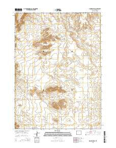 Moore Spring Wyoming Current topographic map, 1:24000 scale, 7.5 X 7.5 Minute, Year 2015