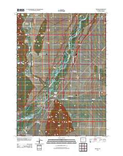 Moose Wyoming Historical topographic map, 1:24000 scale, 7.5 X 7.5 Minute, Year 2012