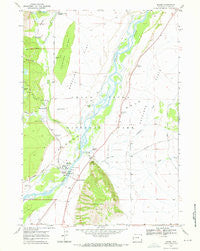 Moose Wyoming Historical topographic map, 1:24000 scale, 7.5 X 7.5 Minute, Year 1968