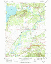 Moran Wyoming Historical topographic map, 1:24000 scale, 7.5 X 7.5 Minute, Year 1968