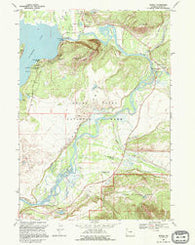 Moran Wyoming Historical topographic map, 1:24000 scale, 7.5 X 7.5 Minute, Year 1968