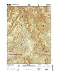 Morgan Wyoming Current topographic map, 1:24000 scale, 7.5 X 7.5 Minute, Year 2015