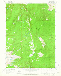 Morgan Wyoming Historical topographic map, 1:24000 scale, 7.5 X 7.5 Minute, Year 1961