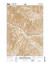 Morgan Draw Wyoming Current topographic map, 1:24000 scale, 7.5 X 7.5 Minute, Year 2015