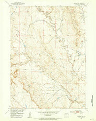 Morrisey NE Wyoming Historical topographic map, 1:24000 scale, 7.5 X 7.5 Minute, Year 1951