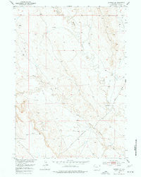 Morrisey NE Wyoming Historical topographic map, 1:24000 scale, 7.5 X 7.5 Minute, Year 1951