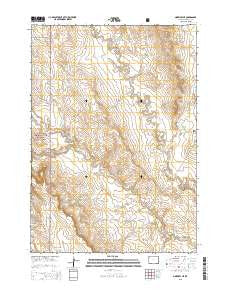 Morrisey NE Wyoming Current topographic map, 1:24000 scale, 7.5 X 7.5 Minute, Year 2015