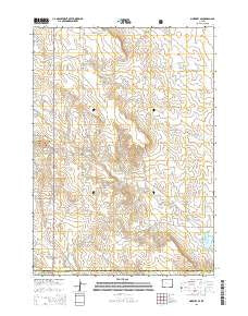 Morrisey SE Wyoming Current topographic map, 1:24000 scale, 7.5 X 7.5 Minute, Year 2015