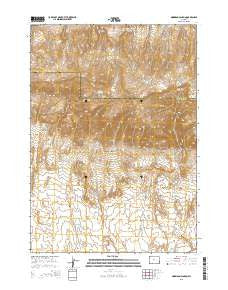 Morrison Canyon Wyoming Current topographic map, 1:24000 scale, 7.5 X 7.5 Minute, Year 2015