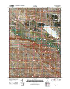 Morton Wyoming Historical topographic map, 1:24000 scale, 7.5 X 7.5 Minute, Year 2012