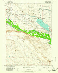 Morton Wyoming Historical topographic map, 1:24000 scale, 7.5 X 7.5 Minute, Year 1959