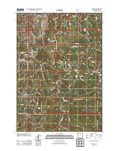 Moskee Wyoming Historical topographic map, 1:24000 scale, 7.5 X 7.5 Minute, Year 2012