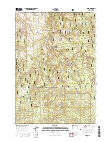 Moskee Wyoming Current topographic map, 1:24000 scale, 7.5 X 7.5 Minute, Year 2015