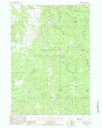 Moskee Wyoming Historical topographic map, 1:24000 scale, 7.5 X 7.5 Minute, Year 1984