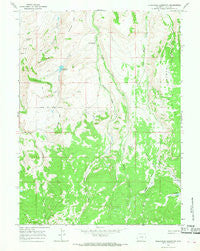 Moslander Reservoir Wyoming Historical topographic map, 1:24000 scale, 7.5 X 7.5 Minute, Year 1965