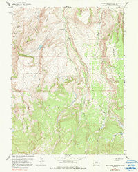 Moslander Reservoir Wyoming Historical topographic map, 1:24000 scale, 7.5 X 7.5 Minute, Year 1965