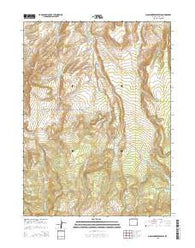 Moslander Reservoir Wyoming Current topographic map, 1:24000 scale, 7.5 X 7.5 Minute, Year 2015