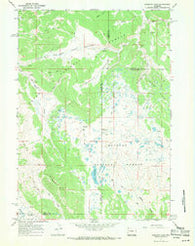 Mosquito Lake Wyoming Historical topographic map, 1:24000 scale, 7.5 X 7.5 Minute, Year 1967