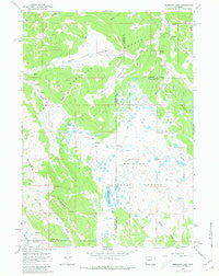 Mosquito Lake Wyoming Historical topographic map, 1:24000 scale, 7.5 X 7.5 Minute, Year 1967