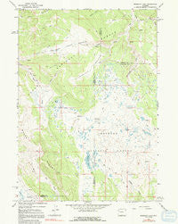 Mosquito Lake Wyoming Historical topographic map, 1:24000 scale, 7.5 X 7.5 Minute, Year 1967