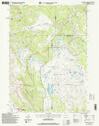 Mosquito Lake Wyoming Historical topographic map, 1:24000 scale, 7.5 X 7.5 Minute, Year 1996