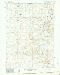 Moss Agate Reservoir Wyoming Historical topographic map, 1:24000 scale, 7.5 X 7.5 Minute, Year 1959