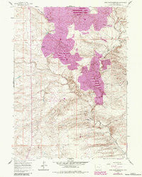 Moss Agate Reservoir Wyoming Historical topographic map, 1:24000 scale, 7.5 X 7.5 Minute, Year 1959