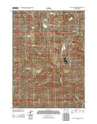 Moss Agate Reservoir Wyoming Historical topographic map, 1:24000 scale, 7.5 X 7.5 Minute, Year 2012