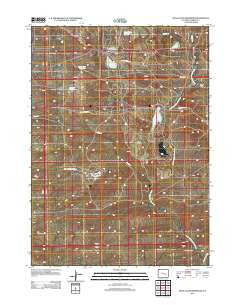 Moss Agate Reservoir Wyoming Historical topographic map, 1:24000 scale, 7.5 X 7.5 Minute, Year 2012