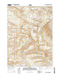 Moss Agate Reservoir Wyoming Current topographic map, 1:24000 scale, 7.5 X 7.5 Minute, Year 2015