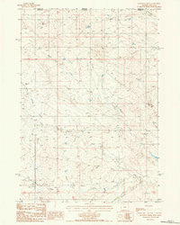 Moulton Creek Wyoming Historical topographic map, 1:24000 scale, 7.5 X 7.5 Minute, Year 1984