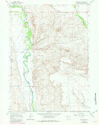 Mount Airy Wyoming Historical topographic map, 1:24000 scale, 7.5 X 7.5 Minute, Year 1964