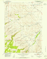 Mount Arter SE Wyoming Historical topographic map, 1:24000 scale, 7.5 X 7.5 Minute, Year 1953