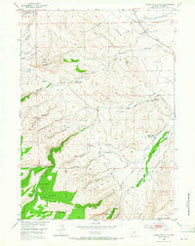 Mount Arter SE Wyoming Historical topographic map, 1:24000 scale, 7.5 X 7.5 Minute, Year 1953