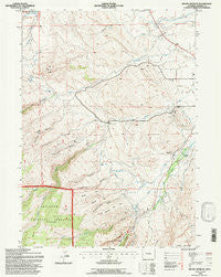 Mount Arter SE Wyoming Historical topographic map, 1:24000 scale, 7.5 X 7.5 Minute, Year 1991