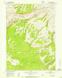 Mount Arter Wyoming Historical topographic map, 1:24000 scale, 7.5 X 7.5 Minute, Year 1953