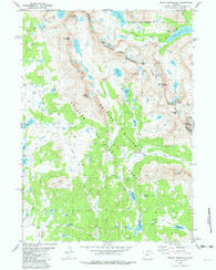 Mount Bonneville Wyoming Historical topographic map, 1:24000 scale, 7.5 X 7.5 Minute, Year 1981